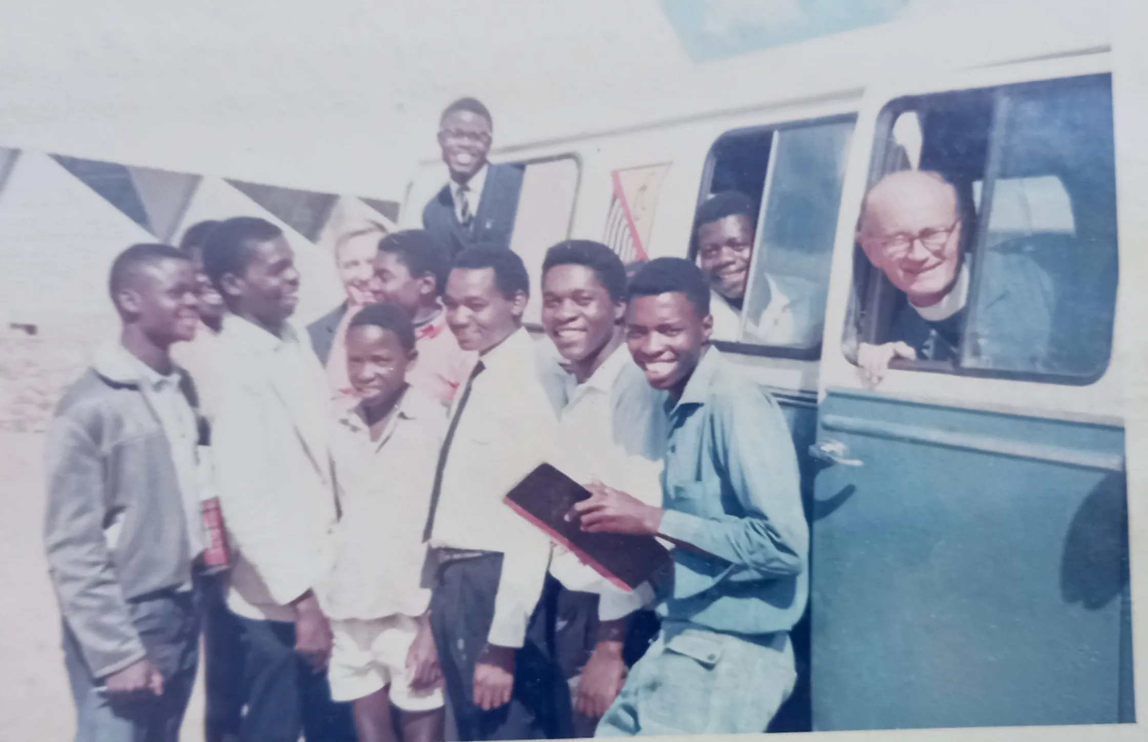 Fr. Benson & Fr. M.J. Kelly with the boys